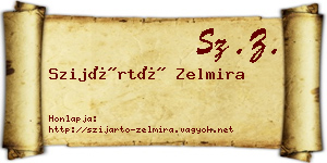 Szijártó Zelmira névjegykártya